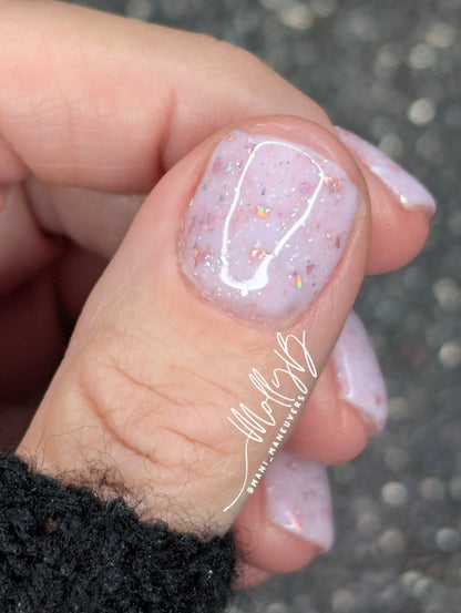 Glam - Rubber Base Gels with Flakes - HEMA, HPMA, TPO, Free