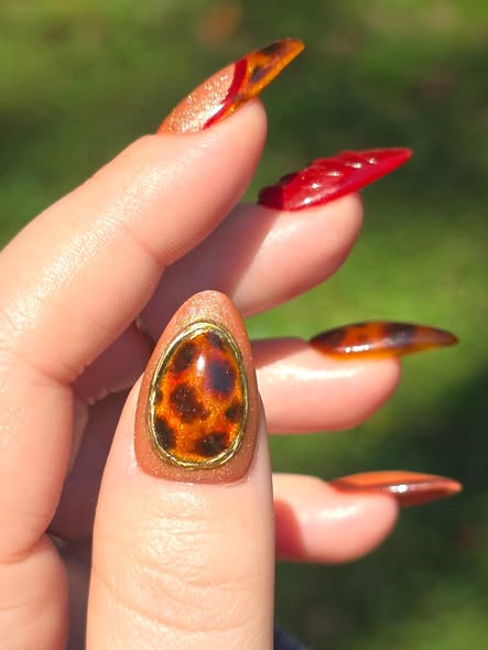 ULTRA Amber Tortoiseshell Coffee Jelly Gels - Fall Colors - Now Sold Individually - 10ml - HEMA, HPMA & TPO Free