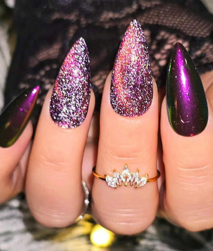 Cosmos Cat Eye Gel Mani - Reflective Cat Eye - HEMA HPMA TPO Free