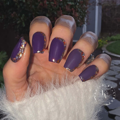 Arabian Nights & Violet's Secret Solid Gel Mani - HEMA, HPMA, TPO Free