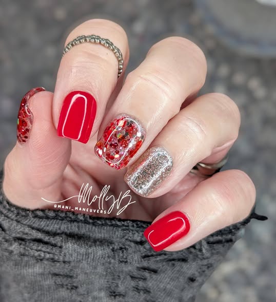 ULTRA Ferrari Red Solid Color Gel - Original After Party, Cranberry Crush Glitter Gels Mani - HEMA, HPMA, TPO Free