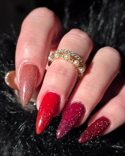 ULTRA Backstage Beauty, Curtain Call, Miami Beet, Funny Bunny Reflective Gels Mani - HEMA, HPMA, TPO Free