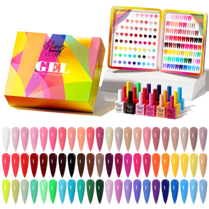 ULTRA 69 Gel Collection - 66 Solid Color Gels Plus ULTRA Diamond Top Coat - ULTRA Base Coat - ULTRA Russian Matte Top Coat - Color Board - HEMA, HPMA, TPO Free