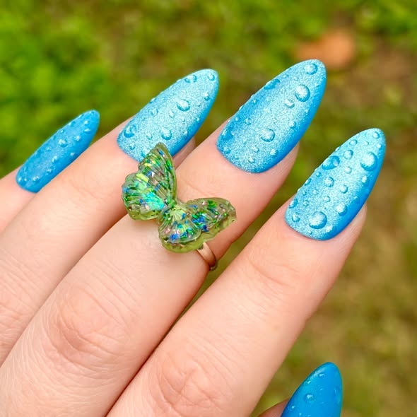 ULTRA Miami Ice Neon Cat Eye, ULTRA Russian Matte Top Coat Gel & ULTRA Water Drop Gel - HEMA, HPMA, TPO Free