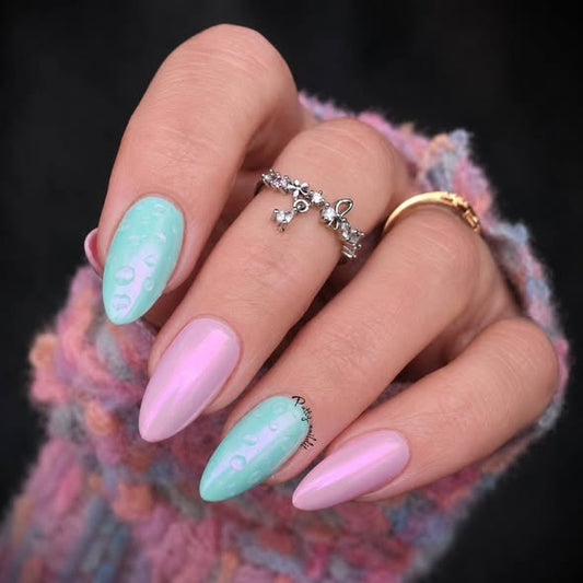 ULTRA Petal Kiss, ULTRA Meadow Kiss, Aurora Mermaid Chrome #2, ULTRA Water Effect 2 Gel Set (Rain Water, Water Drop, Raindrop, Waterglass, Water Drop, Etc.) - HEMA, HPMA, TPO Free