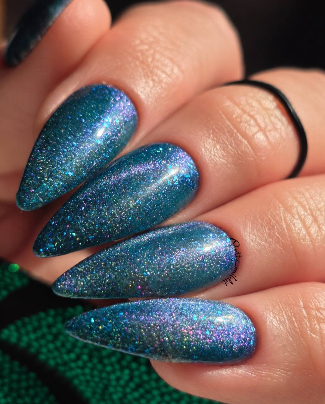 ULTRA Mermaid Lagoon Cat Eye Gel Mani - Reflective Cat Eye - HEMA HPMA TPO Free