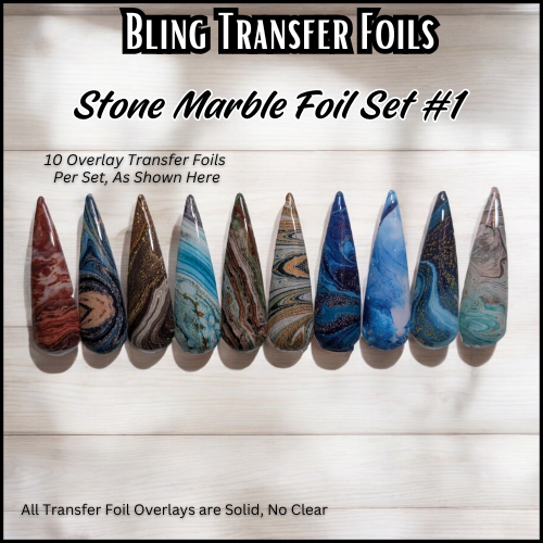 Stone Marble Transfer Foil Set #1