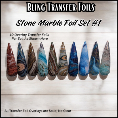 Stone Marble Transfer Foil Set #1