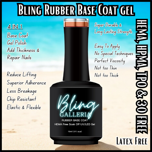 Rubber Base Gels With Flakes Collection - Ballet, Ariel, Bliss Impulse, Glam, Sexy, Sizzle, Paris, Lace - HEMA, HPMA, TPO Free