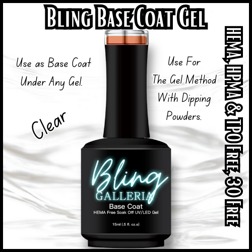 Clear Gel Base Coat - HEMA, HPMA, TPO Free
