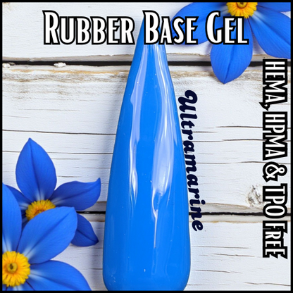 Ultramarine Rubber Base Gel Mani - HEMA, HPMA, TPO Free