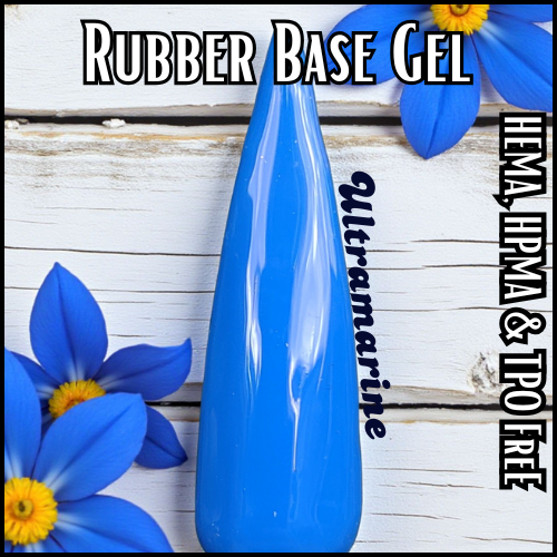 Ultramarine Rubber Base Gel - HEMA, HPMA, TPO Free