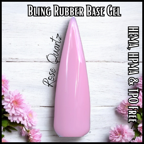 Rose Quartz & In The Clouds Rubber Base Gel Plus Fairy Dust Fantasy Flake Gel Polish Trio Mani - HEMA, HPMA, TPO Free