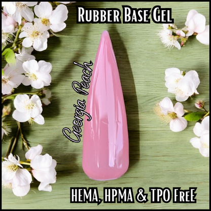 Georgia Peach Rubber Base Gel - HEMA, HPMA, TPO Free