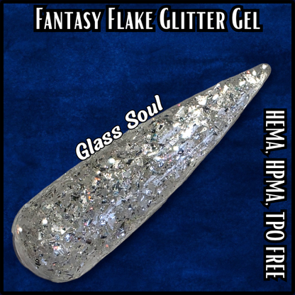 ULTRA Glass Soul - Fantasy Flake Glitter Gel - HEMA, HPMA, TPO Free