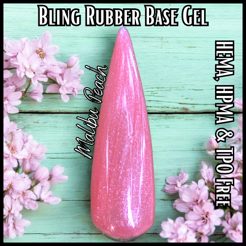 Malibu Peach Rubber Base - HEMA, HPMA, TPO Free