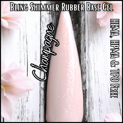Champagne Rubber Base Gel - HEMA, HPMA, TPO Free