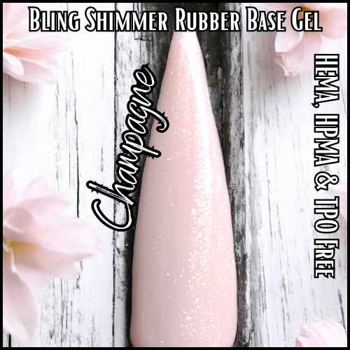 Champagne Rubber Base Gel - HEMA, HPMA, TPO Free