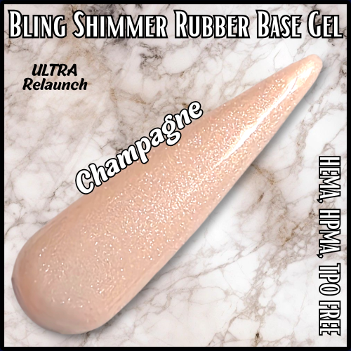ULTRA Champagne Rubber Base Gel - HEMA, HPMA, TPO Free