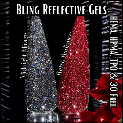 Midnight Mirage & Retro Radiance Reflective Gels - HEMA, HPMA, TPO Free