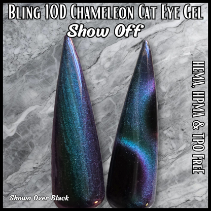 Show Off - Chameleon Velvet Cat Eye Gel Mani - HEMA, HPMA, TPO