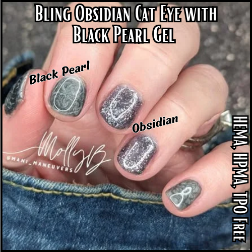 ULTRA Obsidian Glittery Cat Eye Gel - HEMA, HPMA, TPO Free