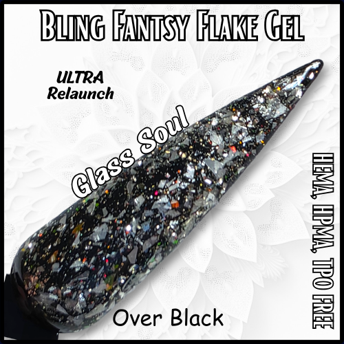 ULTRA Glass Soul - Fantasy Flake Glitter Gel - HEMA, HPMA, TPO Free