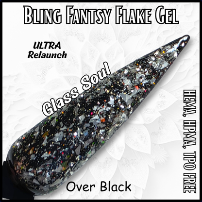ULTRA Glass Soul - Fantasy Flake Glitter Gel - HEMA, HPMA, TPO Free
