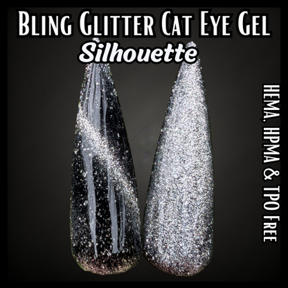 Silhouette - Silver Glittery Cat Eye - HEMA, HPMA, TPO Free