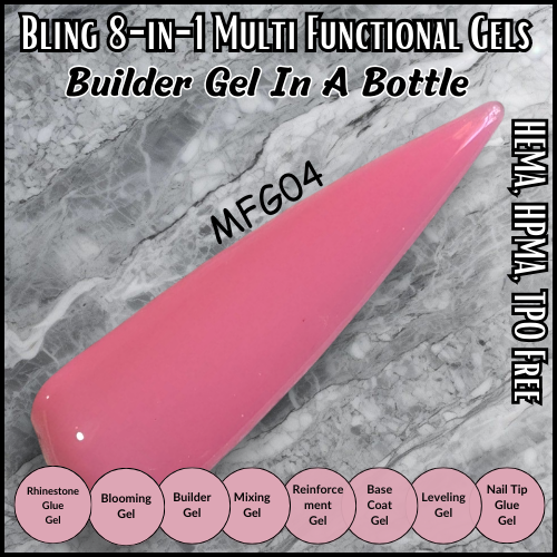 8 in 1 Multi Functional Color Builder Gel - MFG04 - HEMA, HPMA, TPO Free