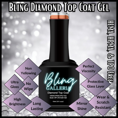 Diamond Top Coat (No Wipe) - HEMA, HPMA, TPO Free