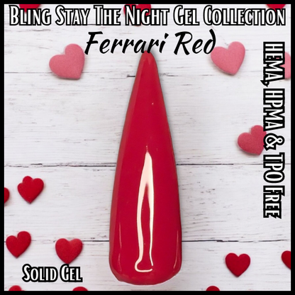 Stay The Night Red Gel Collection - HEMA, HPMA, TPO Free