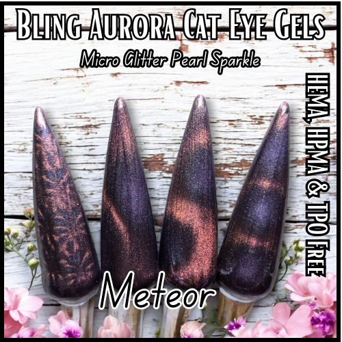 Meteor - Cat Eye Aurora Pearl Gel Polish - HEMA, HPMA, TPO Free