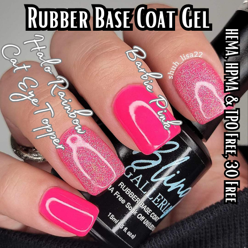 Barbie Pink Rubber Base Gel - HEMA, HPMA, TPO Free