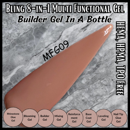 8 in 1 Multi Functional Color Builder Gel - MFG08, MFG09, MFG10 - HEMA, HPMA, TPO Free
