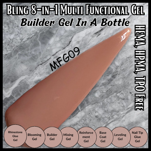 8 in 1 Multi Functional Color Builder Gel - MFG09 - HEMA, HPMA, TPO Free