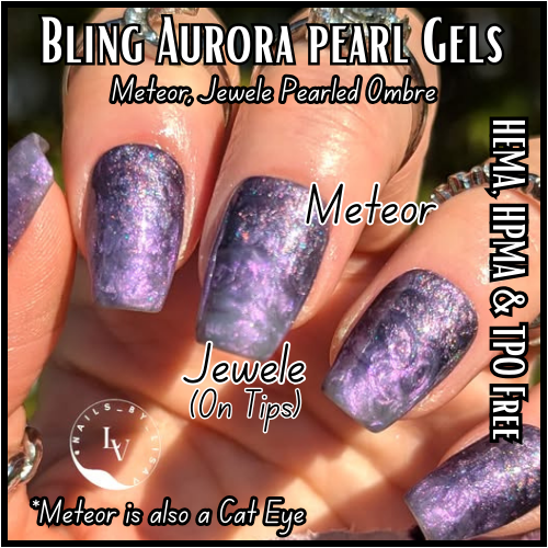 Aurora Pearl Cat Eye Gels - HEMA, HPMA, TPO Free