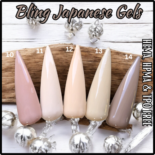 Japanese Gels - Nudes Neutrals - HEMA, HPMA, TPO Free