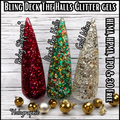 Deck The Halls & Ruby Slippers Glitter Gels - HEMA, HPMA, TPO Free