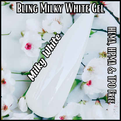 Milky White Solid Gel - HEMA, HPMA, TPO Free
