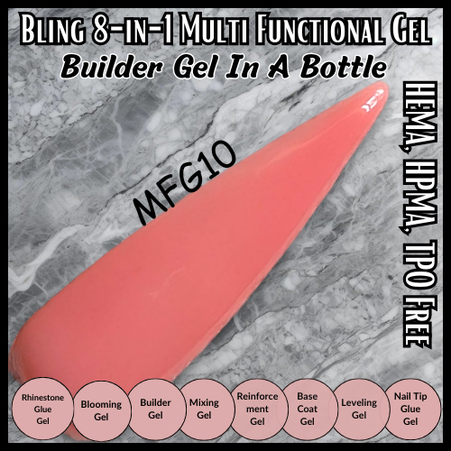 8 in 1 Multi Functional Color Builder Gel - MFG10 - HEMA, HPMA, TPO Free