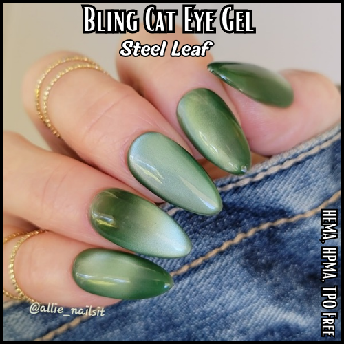 ULTRA Steel Leaf Chrome Cat Eye Top Coat Gel - No Wipe - HEMA, HPMA, TPO Free