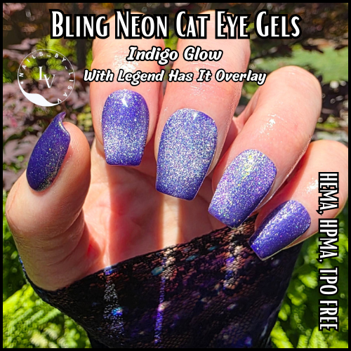 Indigo Glow Neon Cat Eye Gel - HEMA, HPMA, TPO Free