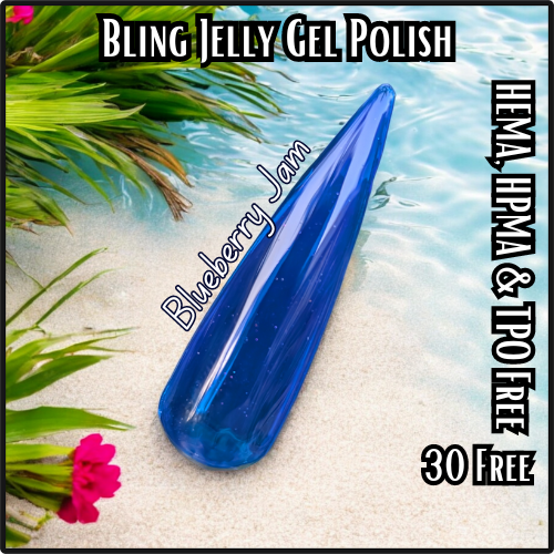 Blueberry Jam Jelly Gel Polish - HEMA, HPMA, TPO Free