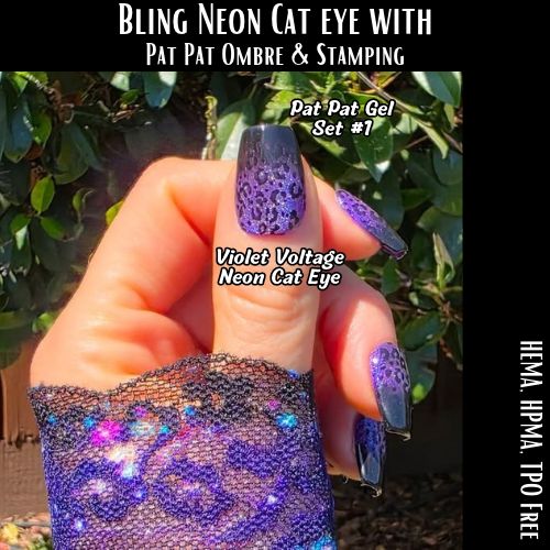 ULTRA Violet Voltage Neon Cat Eye  - HEMA, HPMA, TPO Free