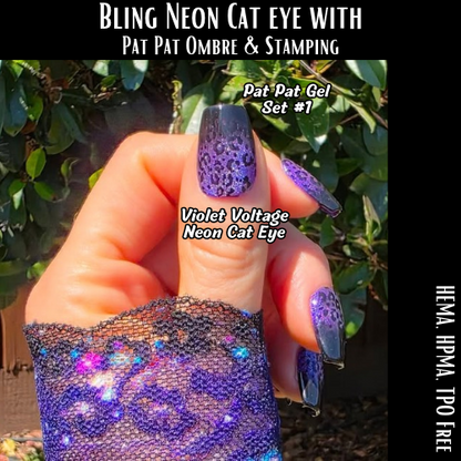 ULTRA Violet Voltage Neon Cat Eye  - HEMA, HPMA, TPO Free
