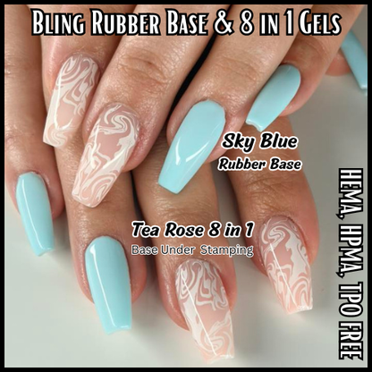 8 in 1 Tea Rose Multi Functional Color Builder Gels - MFG14 - HEMA, HPMA, TPO Free