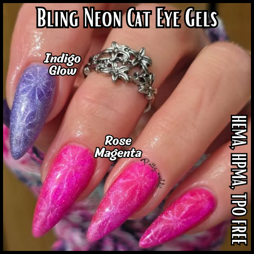 Rose Magenta Neon Cat Eye Gel - Original Formula - HEMA, HPMA, TPO Free