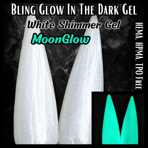 ULTRA Moonglow Glow-in-the-Dark Aqua Glow Gel - HEMA, HPMA, TPO Free