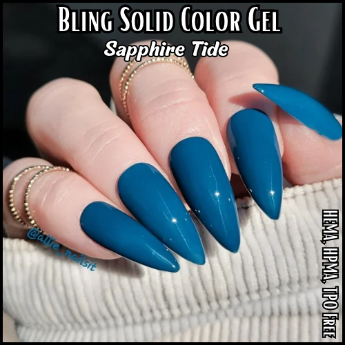 ULTRA Sapphire Tide Solid Color Gel - HEMA, HPMA, TPO Free